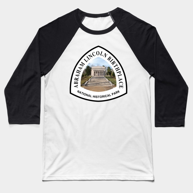 Abraham Lincoln Birthplace National Historical Park trail marker Baseball T-Shirt by nylebuss